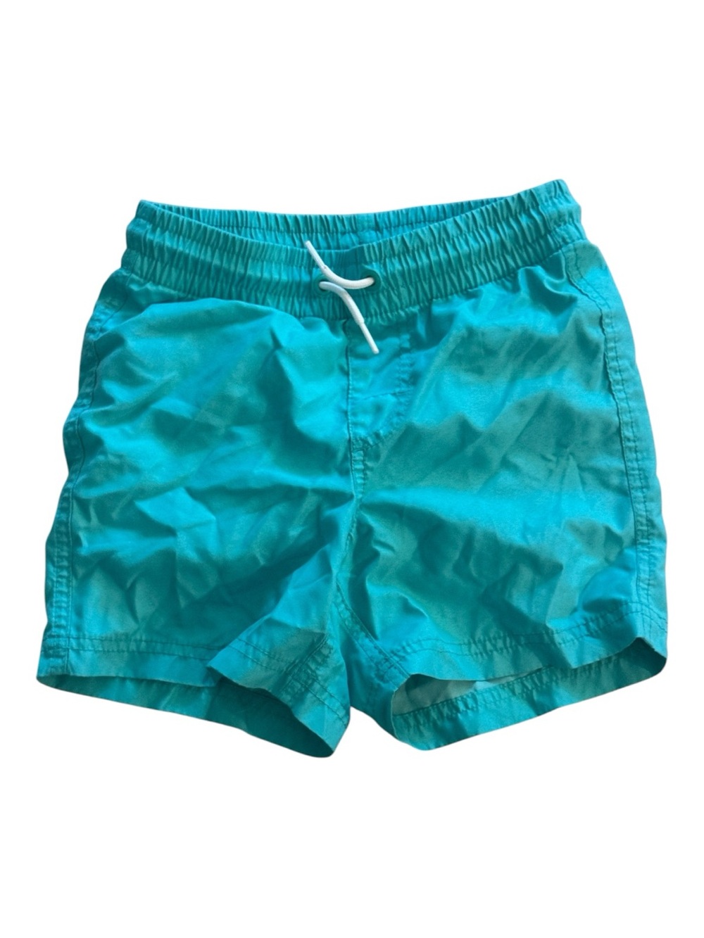 Boy’s Old Navy pull-on swim trunks in a bright teal- Size S (6-7)